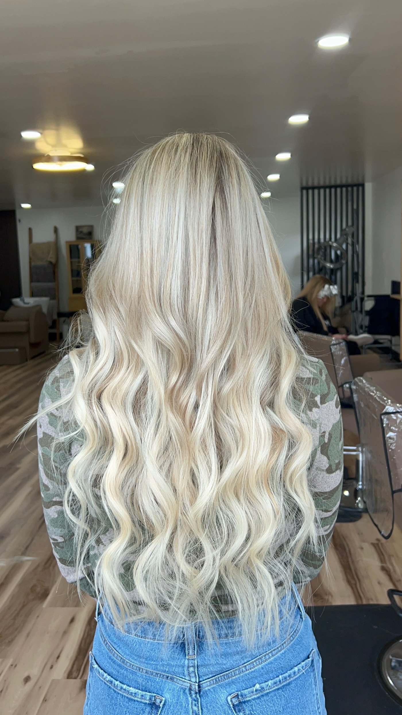 Hand-tied extension blowout at Fringe Beauty Studio