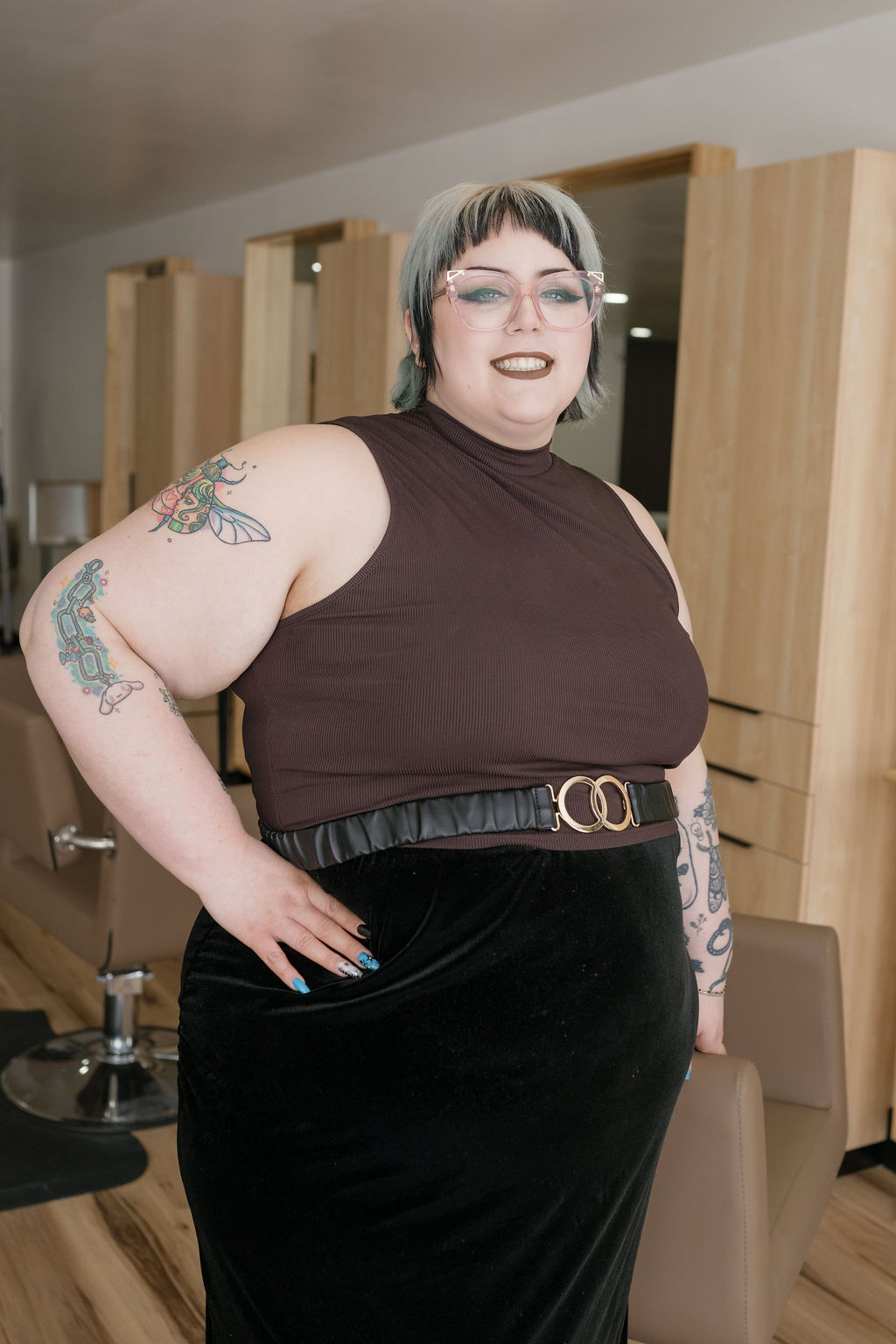Mallory, vivid colorist and alternative-hair specialist at Fringe Beauty Studio